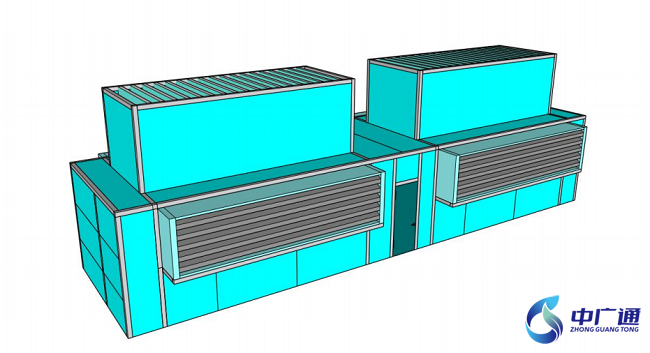 風(fēng)冷熱泵機(jī)組隔聲罩-俯視圖1